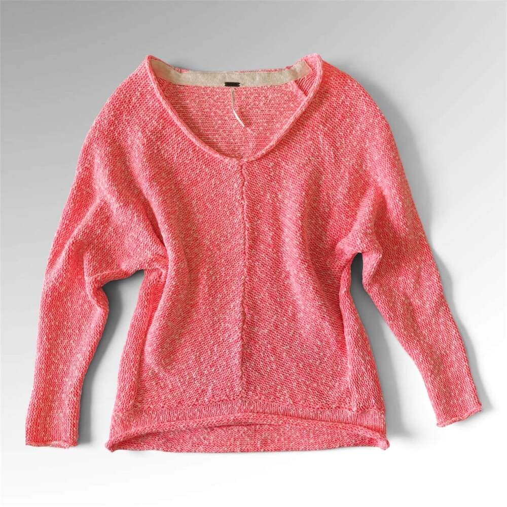 Free People Bright Lights Sweater Size XS Flamingo